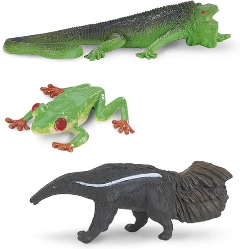 Vista 7 de Tubo de figuras TOOB® de la selva lluviosa, de la marca Safari Ltd.