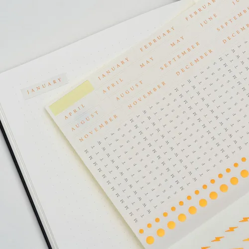 Vista 13 de LEUCHTTURM1917 The Official Bullet Journal Edition 2 - Cuaderno construido para BuJo, tamaño mediano A5 204 páginas de papel de 4.23 oz/m², con guía