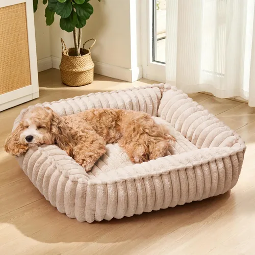 Vista 11 de Cama para perros pequeños, cama calmante para gatos de interior Gris