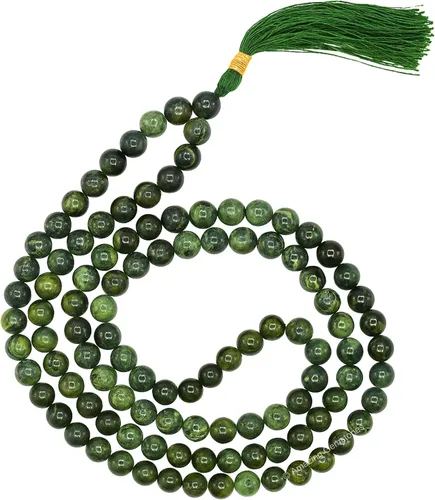 Vista 70 de Collar y Pulsera de Cuentas de Oración Japa Mala de Amazing Gemstone, 108 Cuentas para Meditación turquesa (African Turquoise)