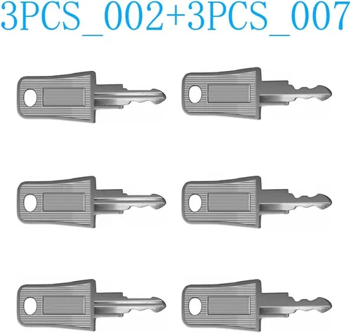 Vista 2 de 6PCS Seguridad de Viaje Aprobado 007 002 Equipaje TSA Llaves Suicase Equipaje Llaves