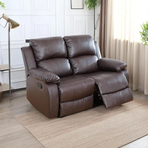 Vista 24 de A Ainehome Sofá reclinable de lujo, juego de muebles de sala de estar, sofá reclinable para caravana, sofá biplaza reclinable, para sala de estar