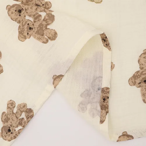 Vista 4 de Funda de lactancia de muselina para lactancia materna, transpirable, 100% algodón, fundas de lactancia de privacidad, funda multiusos para asiento