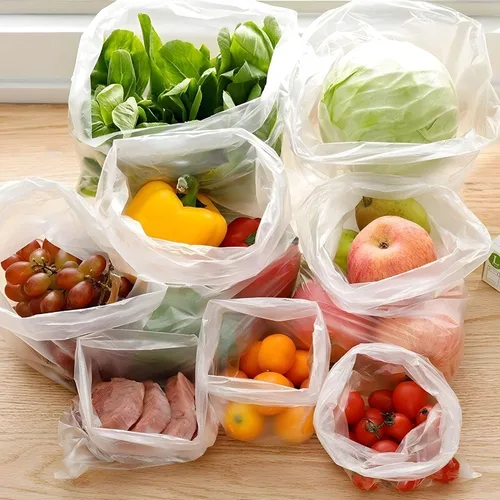 Vista 8 de Plástico transparente de 10 x 15 pulgadas – 350 bolsas para productos, reutilizables, lavables, frescuras, desechables, rollo continuo, fácil