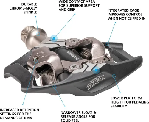 Vista 2 de SHIMANO Pedal SPD específico para BMX PD-MX70