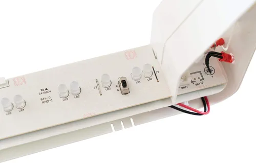 Vista 7 de Señal de salida LED básica de Lithonia Lighting/combo de luz de emergencia, señal de salida y luces de emergencia conmutables rojo/verde
