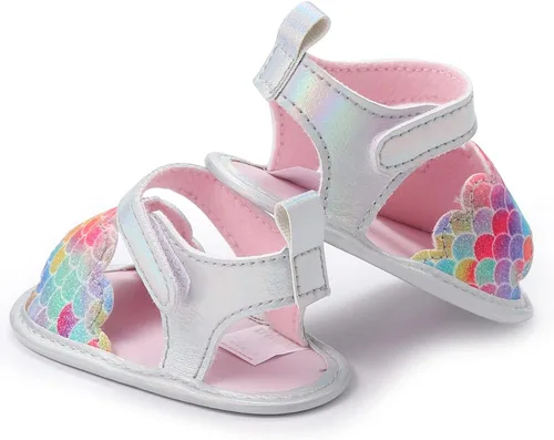 Vista 5 de Sandalias para bebés y niñas con vestido de princesa para primeros pasos