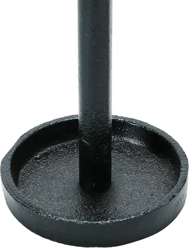 Vista 6 de Creative Co-Op Soporte cónico de hierro fundido, negro