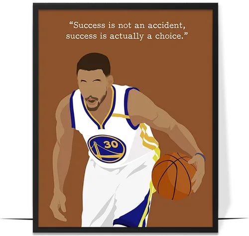 Vista 16 de LOLUIS Arte de pared motivacional, citas inspiradoras de baloncesto, sin marco, 8 x 10 pulgadas, ilustraciones dibujadas a mano, dormitorio
