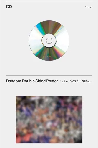 Vista 5 de Blackpink Rose First Single Album R (incluye tarjeta fotográfica oficial/póster de pedido anticipado incluido, plegado) Beneficio de pedido