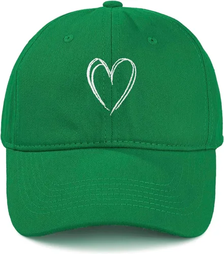 Vista 9 de American Trends Gorras de béisbol para mujer, lindo corazón bordado para Armada con corazón blanco