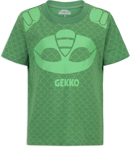 Vista 2 de PJ Masks Catboy or Gekko - Conjunto de camiseta y pantalón deportivo para niños pequeños y niños pequeños, azulazul marino o verdenegro