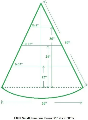 Vista 2 de Bosmere cobertor impermeable de 56" x 68" para fuente, S, Verde
