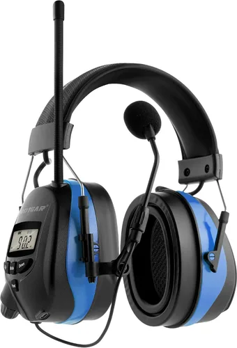 Vista 8 de Auriculares de radio AM FM mejorados con Bluetooth 5.4, orejeras de seguridad NRR de 25 dB para reducción de ruido, auriculares digitales