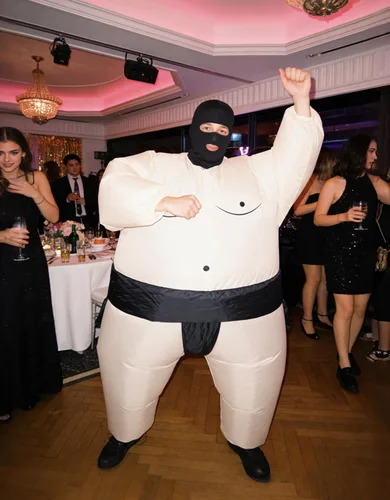 Vista 3 de Máscara de cara completa con capucha de elastano, máscara unisex para disfraz de Halloween
