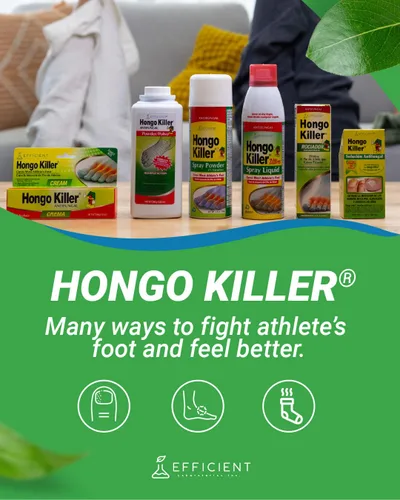 Vista 4 de Hongo Killer Talco para pies, Antimicótico, 7.05 oz Alivio efectivo del pie de atleta, aroma refrescante y calmante