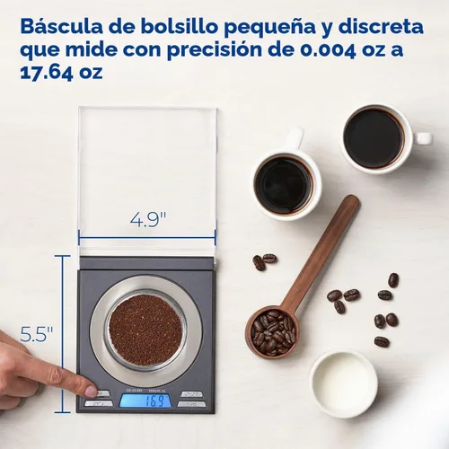 Vista 9 de AMERICAN WEIGH SCALES - Báscula digital compacta de la serie CD, color negro, 17.64 oz x 0.00 oz