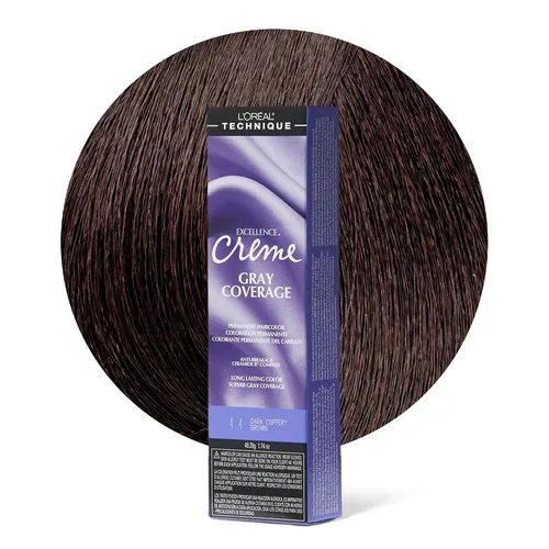 Vista 22 de L'Oréal Technique Excellence Crème Permanent Hair Color Long-Lasting Hair Dye Rich Formula with No-Drip Application Superb Gray Coverage For