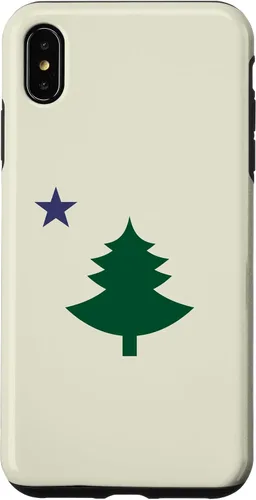 Vista 11 de Original Old Maine State Flag 1901 Pine Tree Star Case for iPhone 17