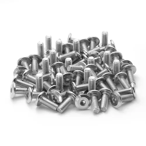 Vista 8 de Biaungdo 30 tornillos de cabeza plana de acero inoxidable M6x12mm Tornillos de cabeza plana Tornillos Conector avellanado