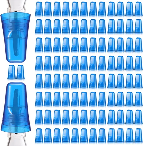 Vista 13 de Chengu 24 fundas para botellas de licor, cubiertas de boquilla para botellas, dispensador universal de vertido, tapas de boquilla de goma