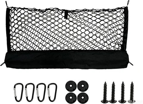 Vista 8 de Red de carga universal para caja de camión, bolsa de malla de almacenamiento para camioneta, organizador de carga, red de carga (35 x 15.7 pulgadas)