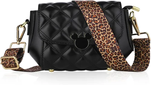 Vista 5 de TIESOME Correa de repuesto para bolso, correa ancha ajustable con estampado de leopardo, correa para bolso de hombro, correas cruzadas, Navidad