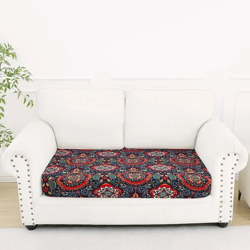 Vista 47 de Smiry Fundas de cojín de sofá estampadas, fundas elásticas suaves para sofá, fundas de sofá lavables antideslizantes, protector de muebles para Beige