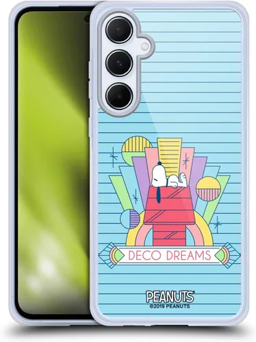 Vista 268 de Head Case Designs Snoopy Deco Dreams - Funda de gel con licencia oficial de Peanuts Blue Pattern [protección de grado militar] compatible con Google