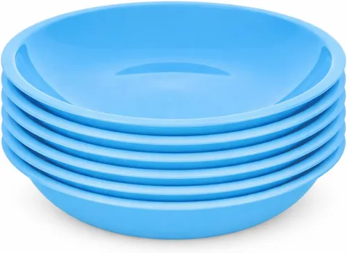 Vista 40 de Mintra Home - Platos reutilizables para servir (azul, cuadrado, 2 unidades (14 pulgadas)