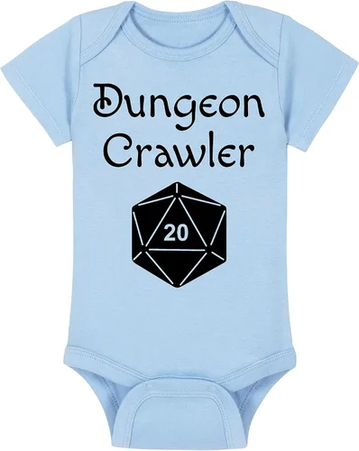 Vista 27 de Dungeon Crawler with Dice - Gaming Baby Onesie - Hat - Blanket - Bib Package Combinations