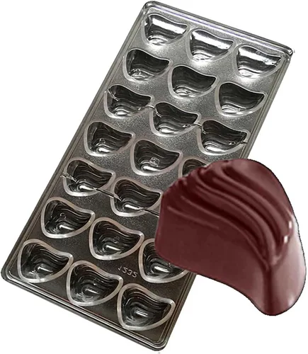 Vista 13 de Grainrain Moldes de chocolate de plástico, moldes de caramelo de corazón, moldes de policarbonato de plástico, herramienta para hornear pastelería