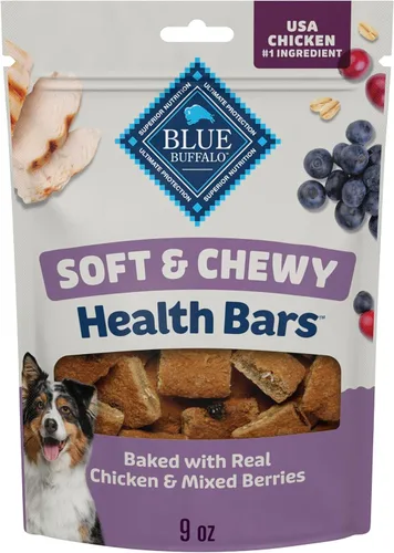 Vista 14 de Blue Buffalo Health Bars Golosinas suaves y masticables de pollo y manzanas