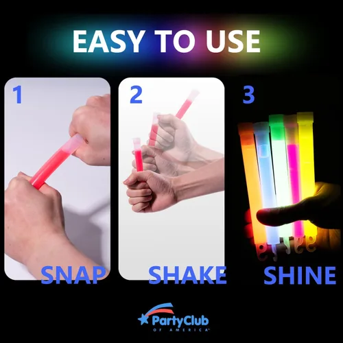 Vista 5 de Varillas de luz de emergencia ultra brillantes de alta calidad para fiebre luminosa, multicolor, accesorios de campamento, fiestas, suministros