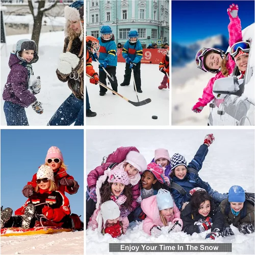 Vista 7 de Toomett Pantalones cargo de nieve para niños, niñas y niños al aire libre con forro polar suave Shell senderismo pesca esquí pantalones aislados