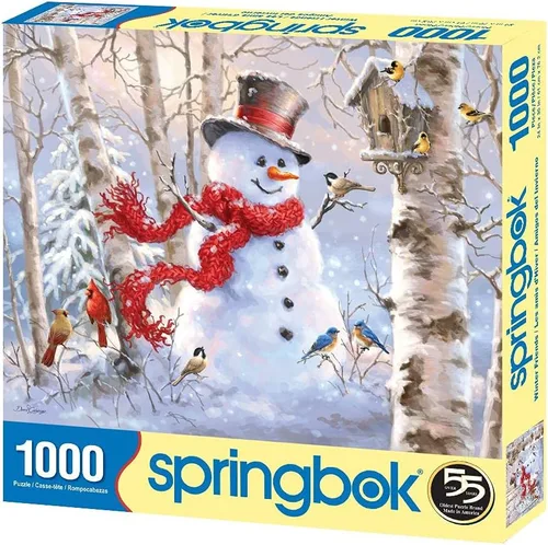 Vista 2 de Springbok 's Rompecabezas de 1000 piezas Winter Friends - Fabricado en Estados Unidos