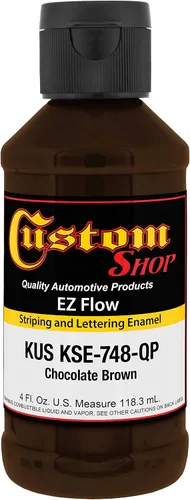 Vista 25 de Custom Shop KSE755-QP - Pintura esmaltada EZ Flow a rayas y letras de oro 23K, 4 onzas