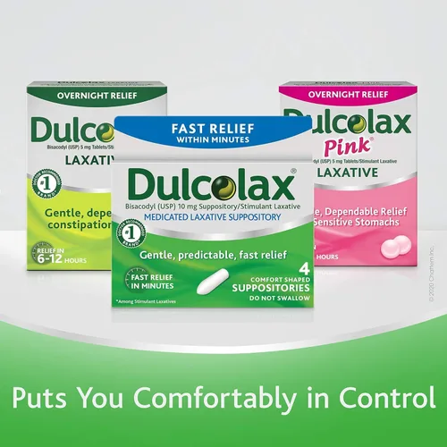 Vista 5 de Dulcolax Supositorios laxantes medicados - 16 unidades, paquete de 2