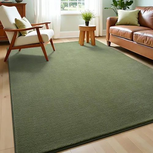 Vista 23 de Vasofe Alfombra de pasillo negra de 2 x 4 pulgadas, alfombra antideslizante de espuma viscoelástica gruesa para interiores, para guardería Negro
