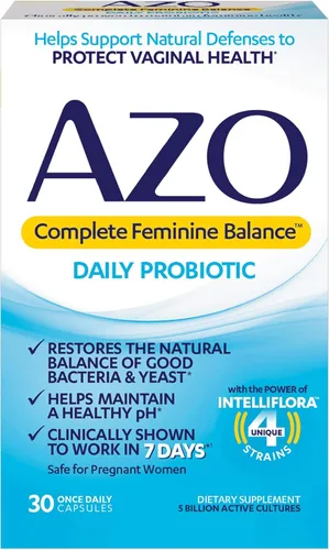 Vista 5 de AZO Control de la vejiga con suplemento diario Go-Less Ayuda a reducir la urgencia ocasional y completa el equilibrio femenino probióticos diarios