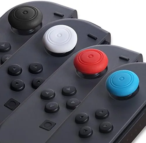 Vista 6 de Ambertown - Juego de 4 pares de empuñaduras para mando analógico y mando para Nintendo Switch NS Controller Joy-Con