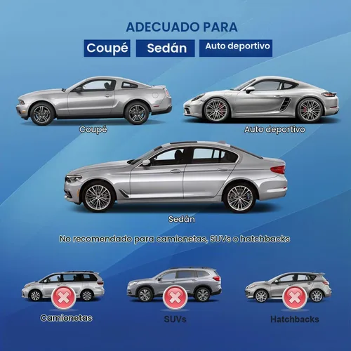 Vista 5 de Funda impermeable para cupé deportivo, impermeable, para todo tipo de clima, ajuste universal Funda para coche 1-Sedan