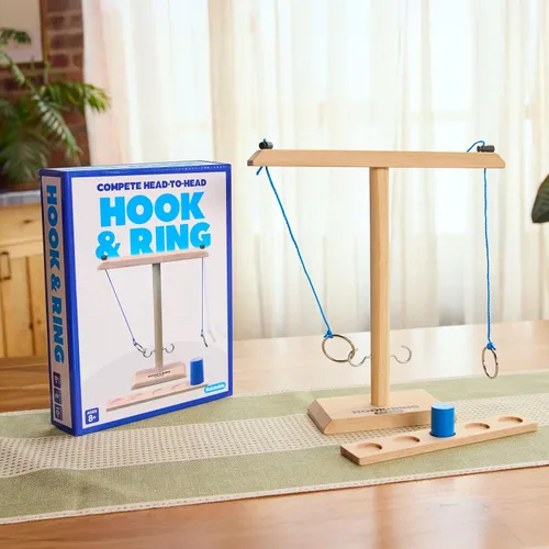 Vista 6 de Hook & Ring Family de Relatable, el emocionante juego de lanzamiento de anillos para reuniones familiares, grandes juegos para 2 jugadores