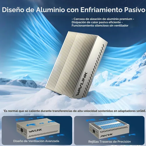 Vista 7 de WAVLINK Adaptador Ethernet USB4 a 10Gbps, adaptador de red Ethernet USB-C a 10G con chip AQC113, compatible con Thunderbolt 3/4/5 y USB4, para Mac