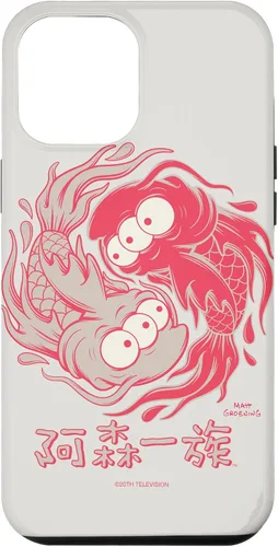 Vista 25 de Funda blanca japonesa para iPhone 16 Los Simpsons Koi Blinky Yin Yang