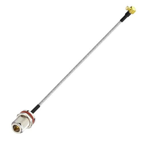 Vista 4 de BINGFU MCX macho a N hembra 7.87 pulgadas Pigtail RG402 Coaxial Jumper Cable Adaptador Convertidor para Aplicaciones RF Radio SDR Radio Amateur