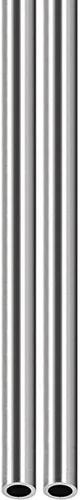 Vista 20 de DTGN Tubo de acero inoxidable 304 de 0.118 in x 0.008 in x 9.843 in (ODxWall TxL) - Paquete de 2 - Bueno para equipos de maquinaria - Tubería