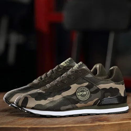 Vista 8 de Tenis de moda para mujer, para parejas, ocio, mujeres, hombres, con cordones, camuflaje, viajes, suela suave, cómodos, zapatos para exteriores