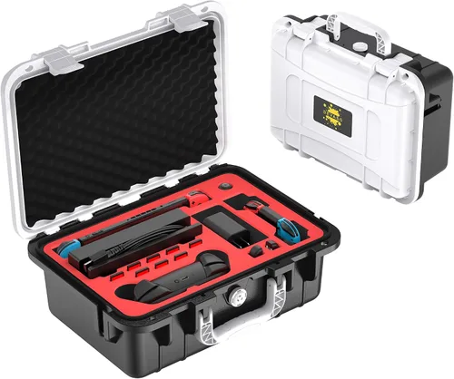Vista 9 de DEVASO Carrying Case for Nintendo Switch/Switch OLED, Professional Deluxe Waterproof Travel Case Soft Lining Hard Case for Nintendo Switch OLED