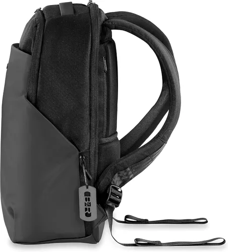 Vista 13 de Briggs & Riley Mochila mediana Delve, Negro -, Briggs & Riley Delve - Mochila mediana para laptop, se adapta a portátiles de hasta 15 pulgadas